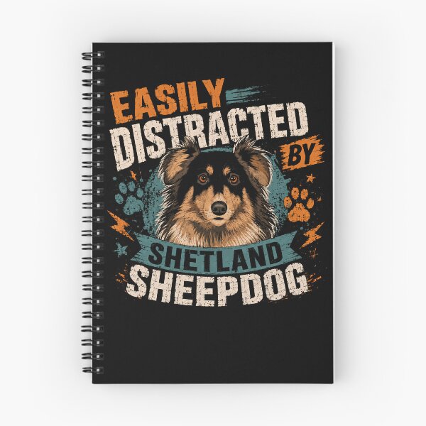Item preview, Easily Distracted By Shetland Sheepdog Sheltie Dog Owner Pet Lover designed and sold by HumansStuck12.