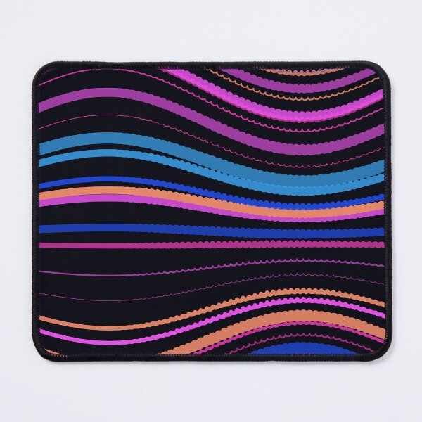 Item preview, Vibrant Neon Multicolor Wavy Stripe Pattern designed and sold by GraphyLab.