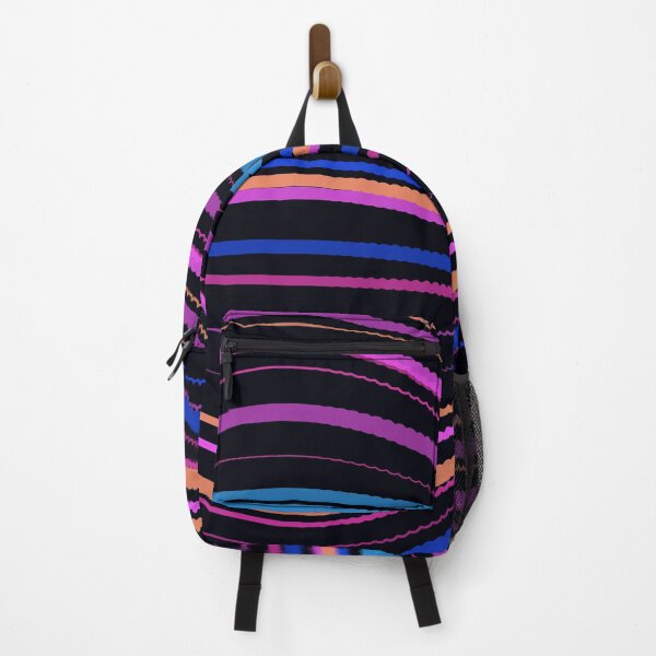 Item preview, Vibrant Neon Multicolor Wavy Stripe Pattern designed and sold by GraphyLab.