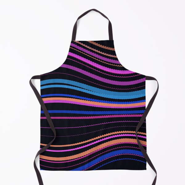 Item preview, Vibrant Neon Multicolor Wavy Stripe Pattern designed and sold by GraphyLab.