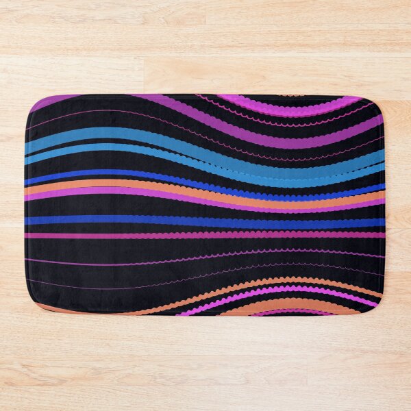 Item preview, Vibrant Neon Multicolor Wavy Stripe Pattern designed and sold by GraphyLab.