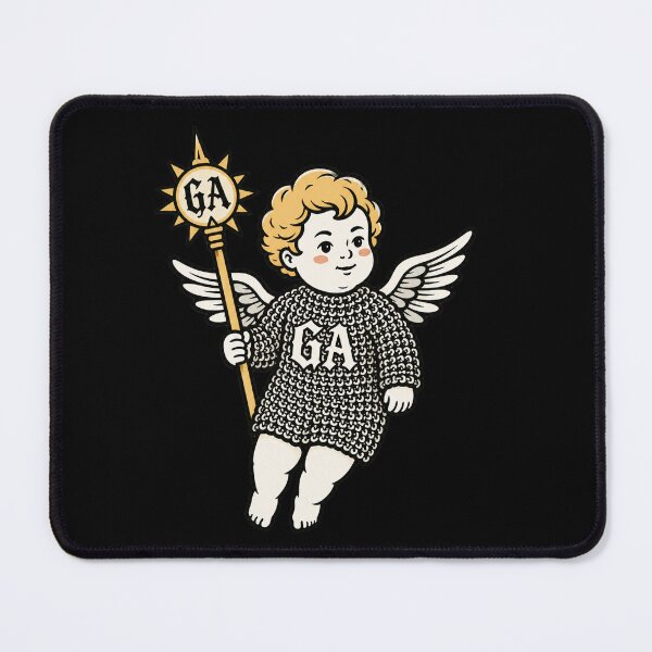 Item preview, Goth Attic Chainmail Cherub | Gothic Medieval Angel | Dark Fantasy Illustration designed and sold by gothattic.