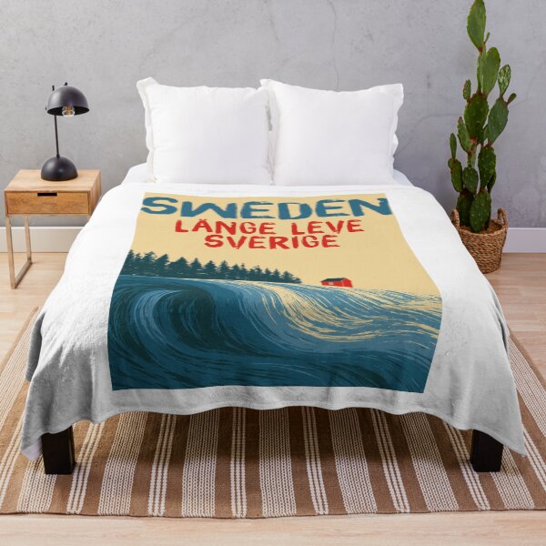 Item preview, Sweden Red Cottage, Vintage Coastal Wall Art designed and sold by MarkedArtPrints.
