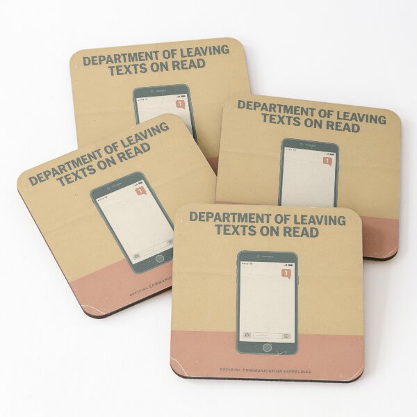 Item preview, Department of Leaving Texts on Read Retro Poster designed and sold by PictorialWhimsy.