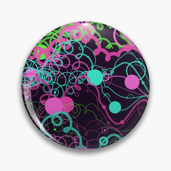 Item preview, Abstract Neon Pink and Green Wavy Chaos Pattern designed and sold by GraphyLab.
