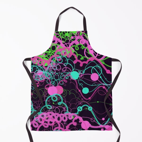 Item preview, Abstract Neon Pink and Green Wavy Chaos Pattern designed and sold by GraphyLab.