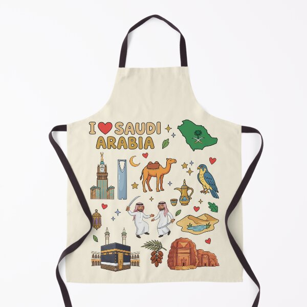 Item preview, I Heart Saudi Arabia Cute Cultural Doodles & Sacred Landmarks أحب السعودية - توثيق فني للمعالم المقدسة والتراث الأصيل designed and sold by mashmosh.
