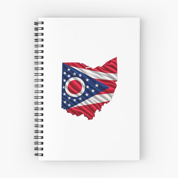 Item preview, Minimal Ohio State Flag Map Sticker Design designed and sold by FunPurchase.