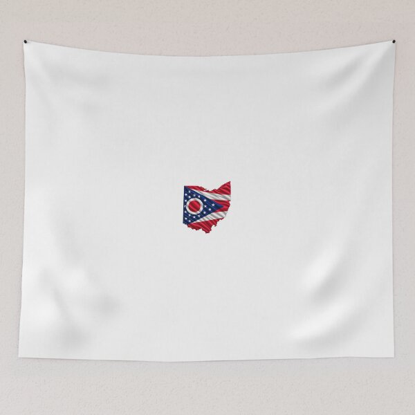 Item preview, Minimal Ohio State Flag Map Sticker Design designed and sold by FunPurchase.