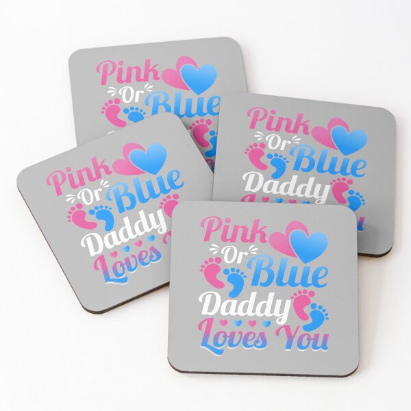 Item preview, Mens Pink or Blue Daddy Loves You - Daddy to Be Gender Reveal designed and sold by ArleneRowe.