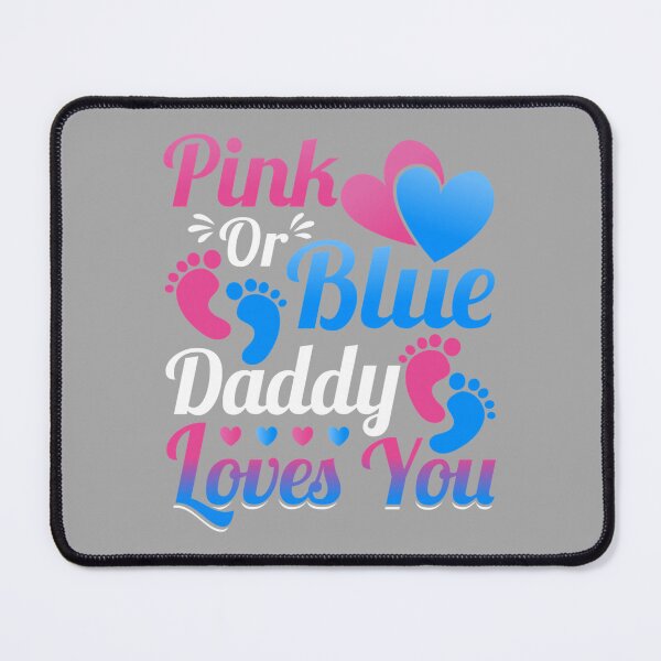 Item preview, Mens Pink or Blue Daddy Loves You - Daddy to Be Gender Reveal designed and sold by ArleneRowe.