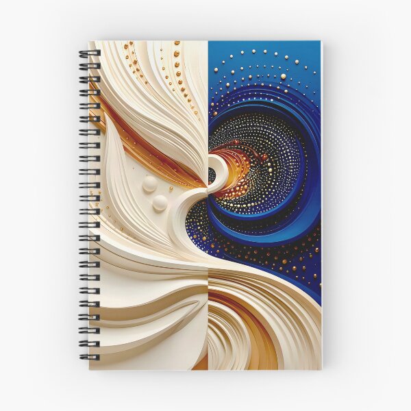 Item preview, Duality in Abstract Design in Blue and Gold designed and sold by Vicky Brago-Mitchell®.