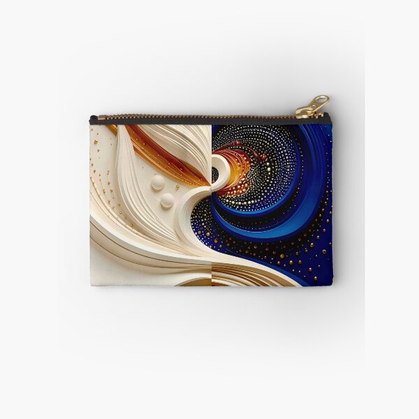 Item preview, Duality in Abstract Design in Blue and Gold designed and sold by Vicky Brago-Mitchell®.