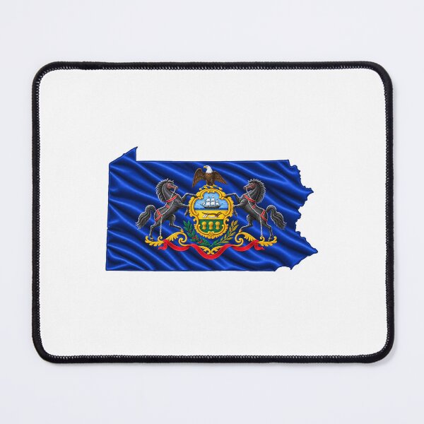 Item preview, Minimal Pennsylvania State Flag Map Sticker Design designed and sold by FunPurchase.