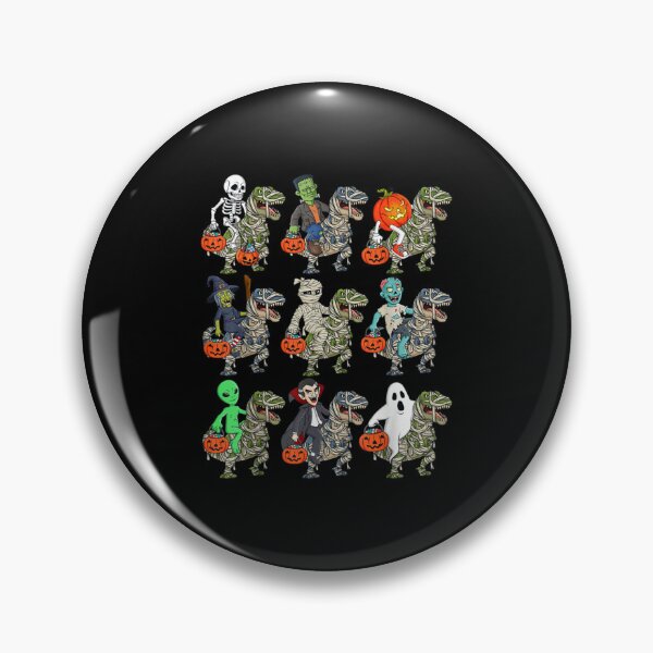 Item preview, halloween skeleton zombie riding mummy t rex vampire boys designed and sold by JackBouse58.