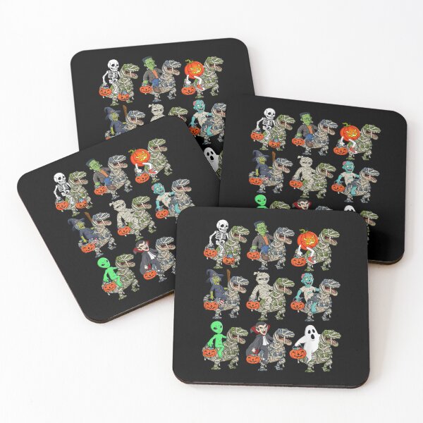 Item preview, halloween skeleton zombie riding mummy t rex vampire boys designed and sold by JackBouse58.