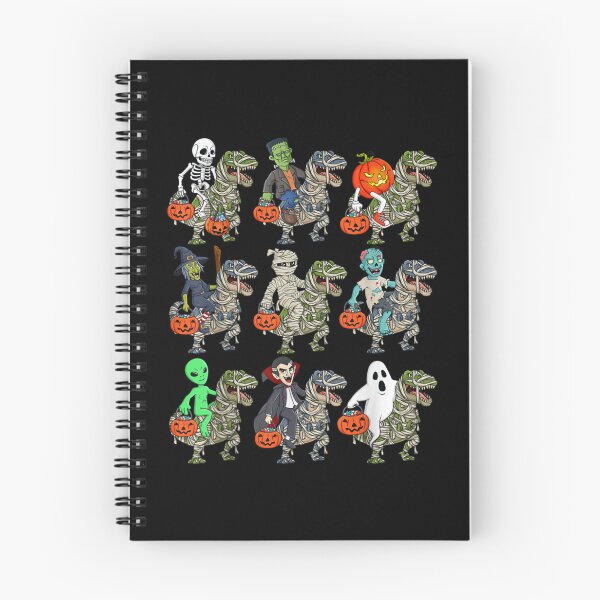 Item preview, halloween skeleton zombie riding mummy t rex vampire boys designed and sold by JackBouse58.