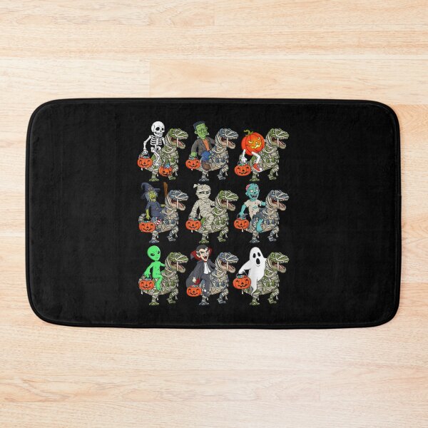 Item preview, halloween skeleton zombie riding mummy t rex vampire boys designed and sold by JackBouse58.