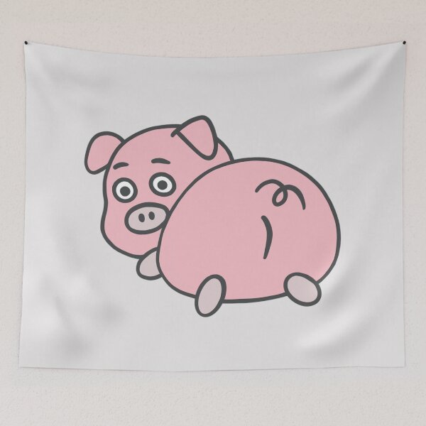 Item preview, Piggie Buttie | Cute Pig Butt designed and sold by makersplay.