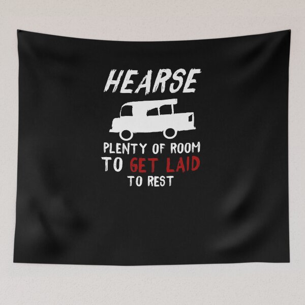 Item preview, Funny Hearse Get Laid Dirty Adult Humor Mortician T-Shirt designed and sold by LookTwice.