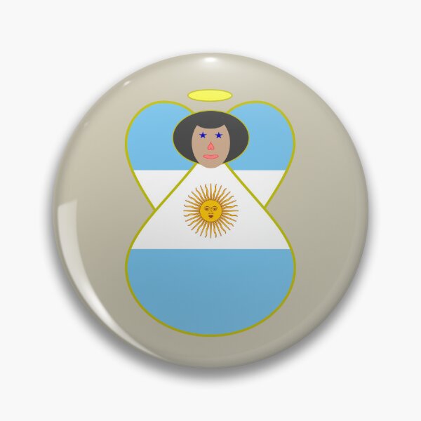 Item preview, Argentina Flag Angel Cute Country Pride Design designed and sold by AuntieShoe.