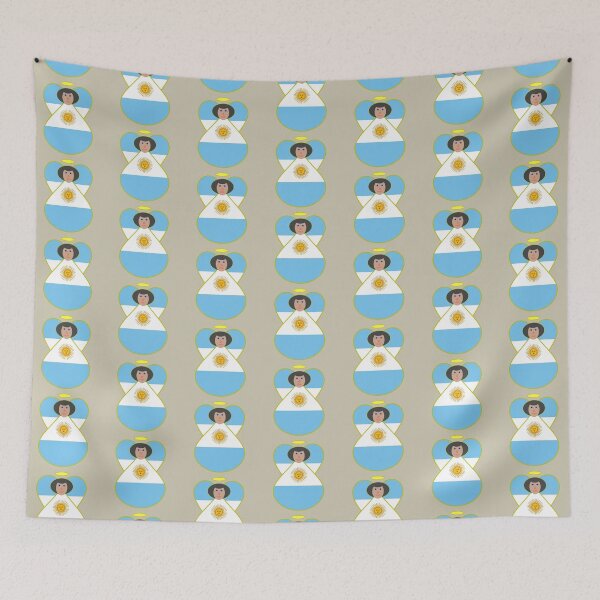 Item preview, Argentina Flag Angel Cute Country Pride Design designed and sold by AuntieShoe.