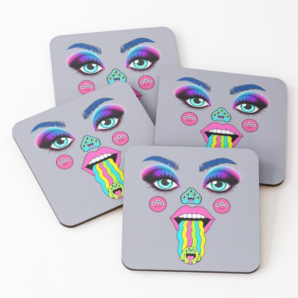 Item preview, Neon Monster Face – Cute Colorful Weirdcore designed and sold by Aimetoi.