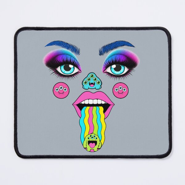 Item preview, Neon Monster Face – Cute Colorful Weirdcore designed and sold by Aimetoi.