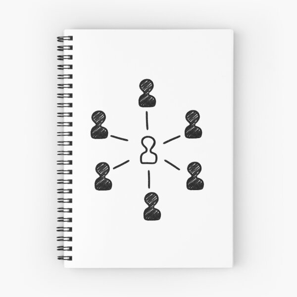 Item preview, Hand Drawn Team Network People Connections Minimalist Doodle Artwork designed and sold by somimalikkk.