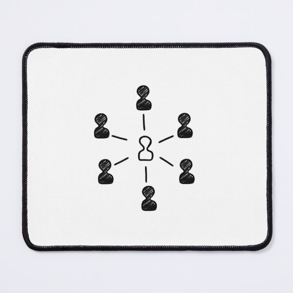 Item preview, Hand Drawn Team Network People Connections Minimalist Doodle Artwork designed and sold by somimalikkk.