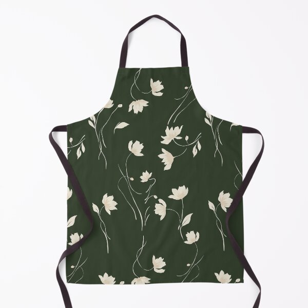 Item preview, Forest Green Minimalist Wildflower Pattern designed and sold by Aniko Tulipan.