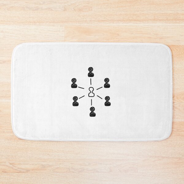 Item preview, Hand Drawn Team Network People Connections Minimalist Doodle Artwork designed and sold by somimalikkk.