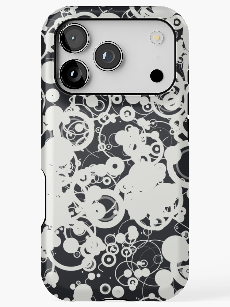 Thumbnail 1 of 4, iPhone Case, Abstract Golden Yellow Distorted Wavy Pattern designed and sold by GraphyLab.