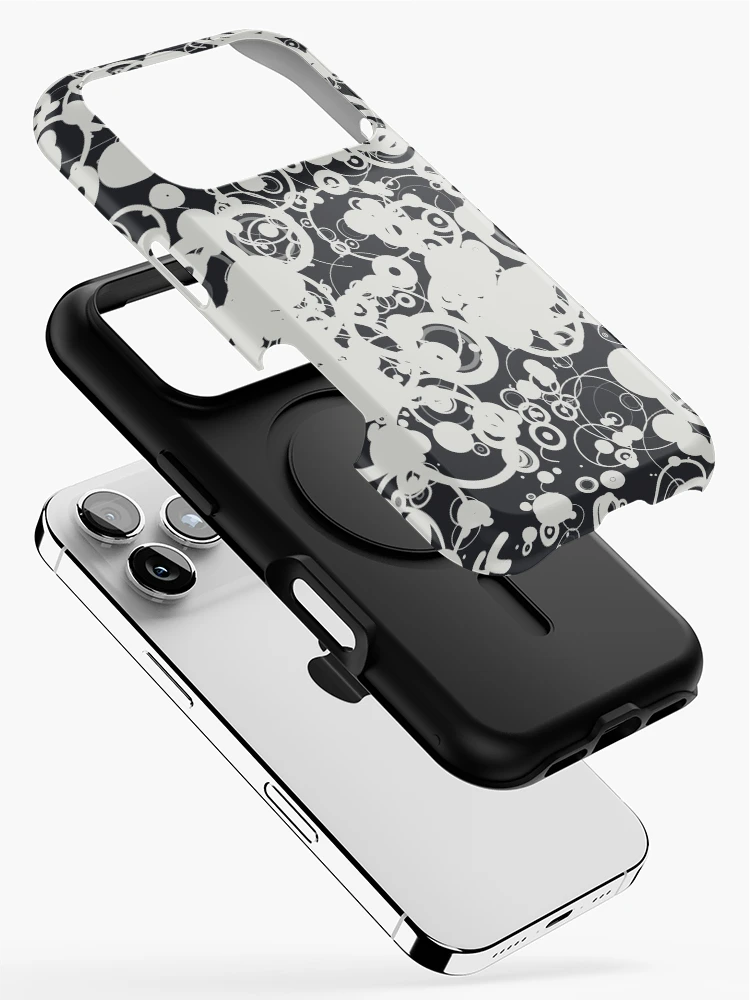 Thumbnail 2 of 4, iPhone Case, Abstract Golden Yellow Distorted Wavy Pattern designed and sold by GraphyLab.