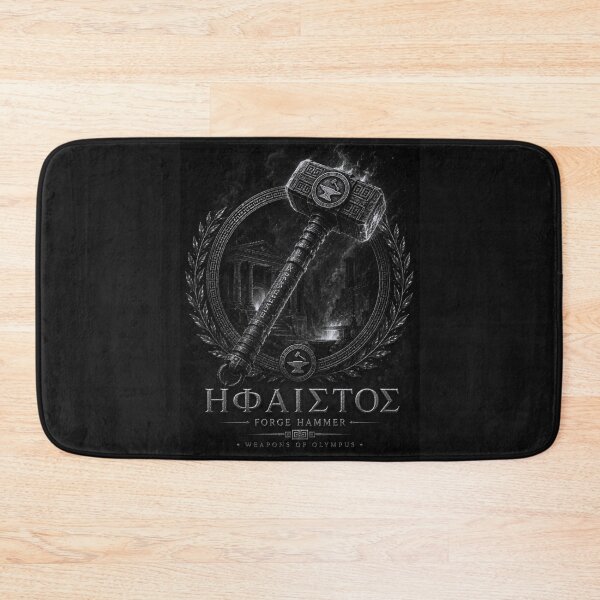 Item preview, Hephaestus Forge Hammer – Black & White Greek Mythology designed and sold by Ancient-Era.