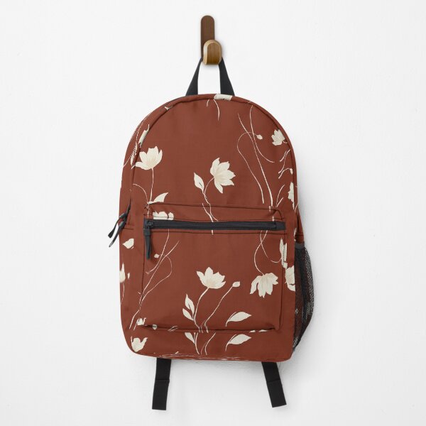 Item preview, Terracotta Minimalist Wildflower Pattern designed and sold by Aniko Tulipan.