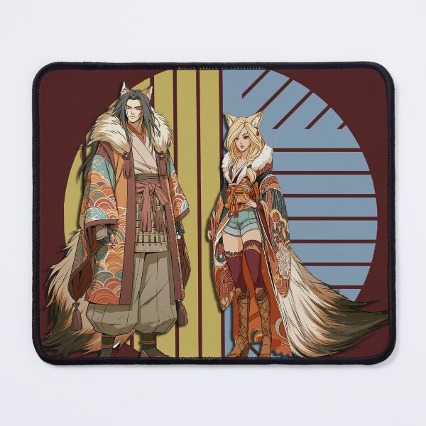 Item preview, Two kitsune-foxes designed and sold by Tana&tanuc.