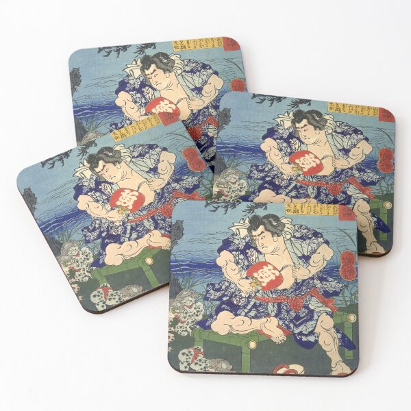 Item preview, Yoshitoshi Japanese Yokai Kappa Monster Ukiyo-e Woodblock Art designed and sold by WaArtJP.