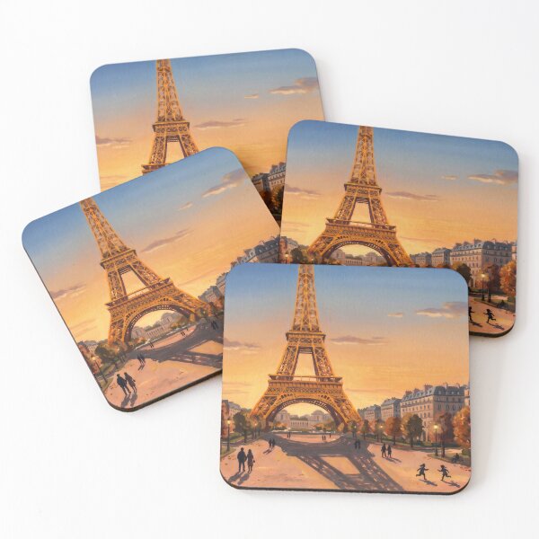 Item preview, Eiffel Tower at Golden Hour designed and sold by RedPeaStudio.