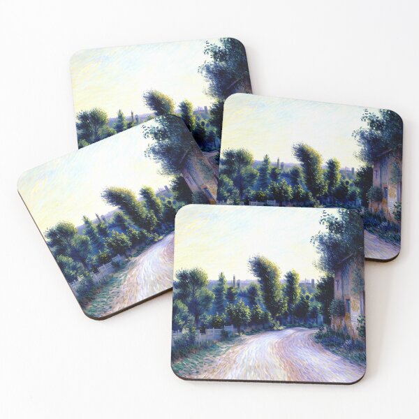 Item preview, Road near Giverny: A Sunlit Impressionist Journey Along a Peaceful Country Lane designed and sold by artdesignsnow.
