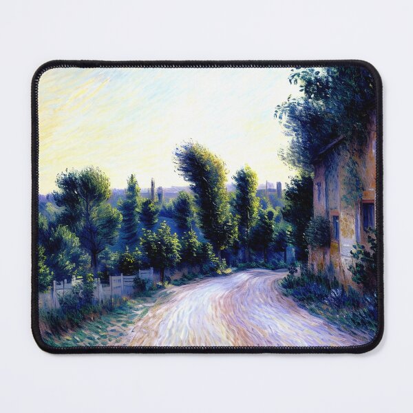 Item preview, Road near Giverny: A Sunlit Impressionist Journey Along a Peaceful Country Lane designed and sold by artdesignsnow.