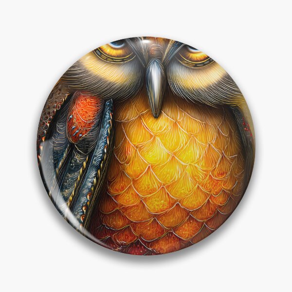 Item preview, Vibrant Owl Portrait With Stunning Colors and Detail designed and sold by Artessie.