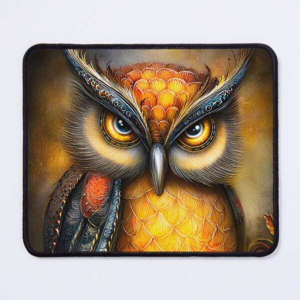 Item preview, Vibrant Owl Portrait With Stunning Colors and Detail designed and sold by Artessie.