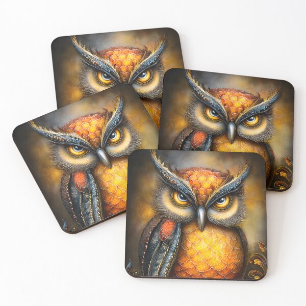 Item preview, Vibrant Owl Portrait With Stunning Colors and Detail designed and sold by Artessie.