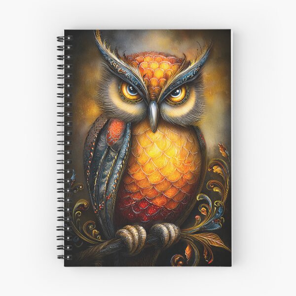 Item preview, Vibrant Owl Portrait With Stunning Colors and Detail designed and sold by Artessie.