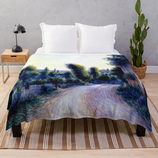 Item preview, Road near Giverny: A Sunlit Impressionist Journey Along a Peaceful Country Lane designed and sold by artdesignsnow.