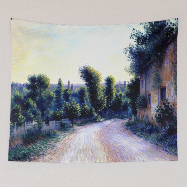 Item preview, Road near Giverny: A Sunlit Impressionist Journey Along a Peaceful Country Lane designed and sold by artdesignsnow.