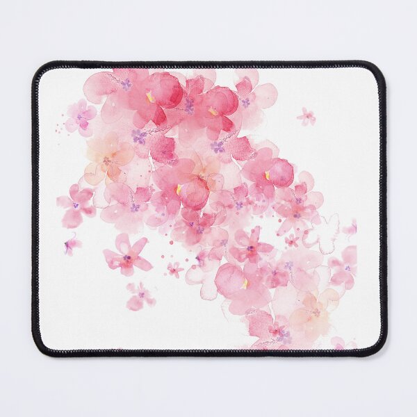Item preview, pink watercolor blossom floral design designed and sold by introvertarts.