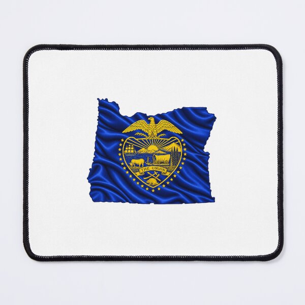 Item preview, Minimal Oregon State Flag Map Sticker Design designed and sold by FunPurchase.