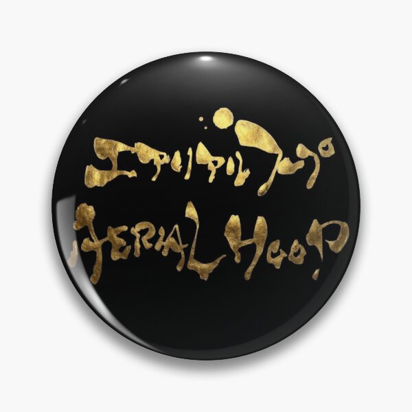 Item preview, Golden Aerial Hoop Japanese Katakana Calligraphy Funny Lyra Acrobat Art designed and sold by noworries-art.